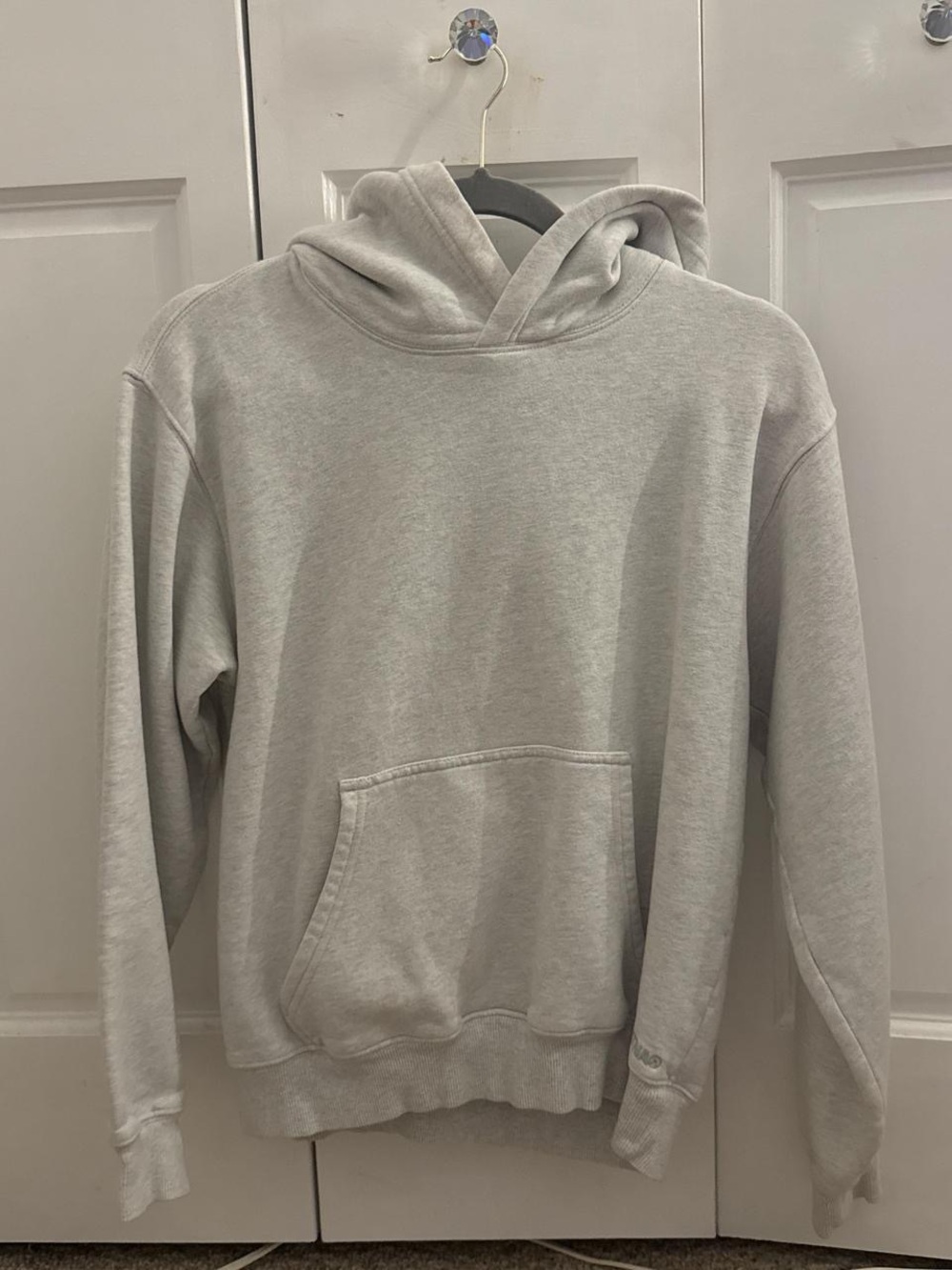 Aritzia TNA Light Gray Pullover Hoodie